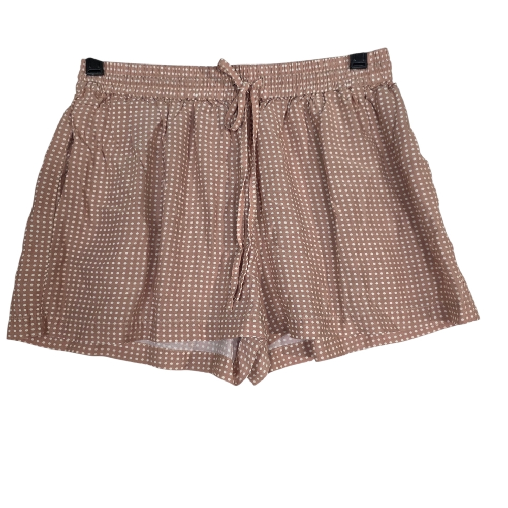 SOLID & STRIPED Tan waist tie Polka Dot High Waist  Shorts